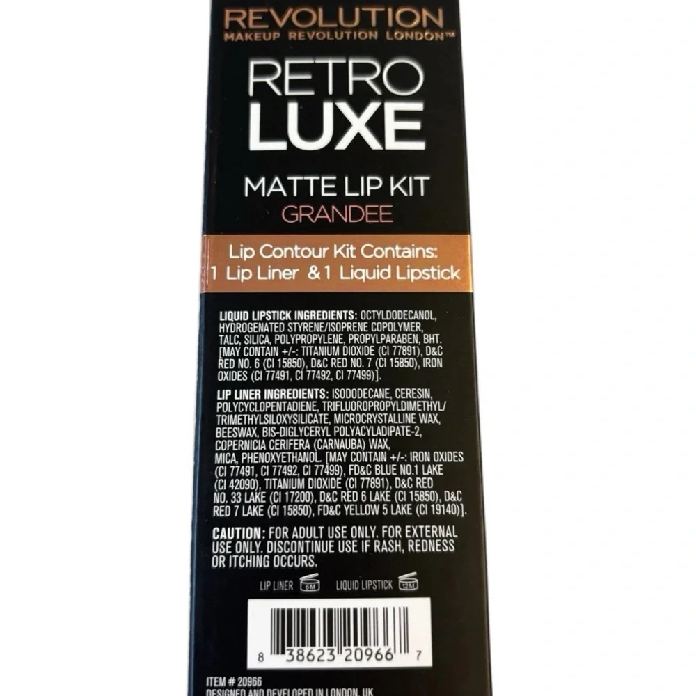 Makeup Revolution Retro Luxe Matte Lip Kit - Grandee